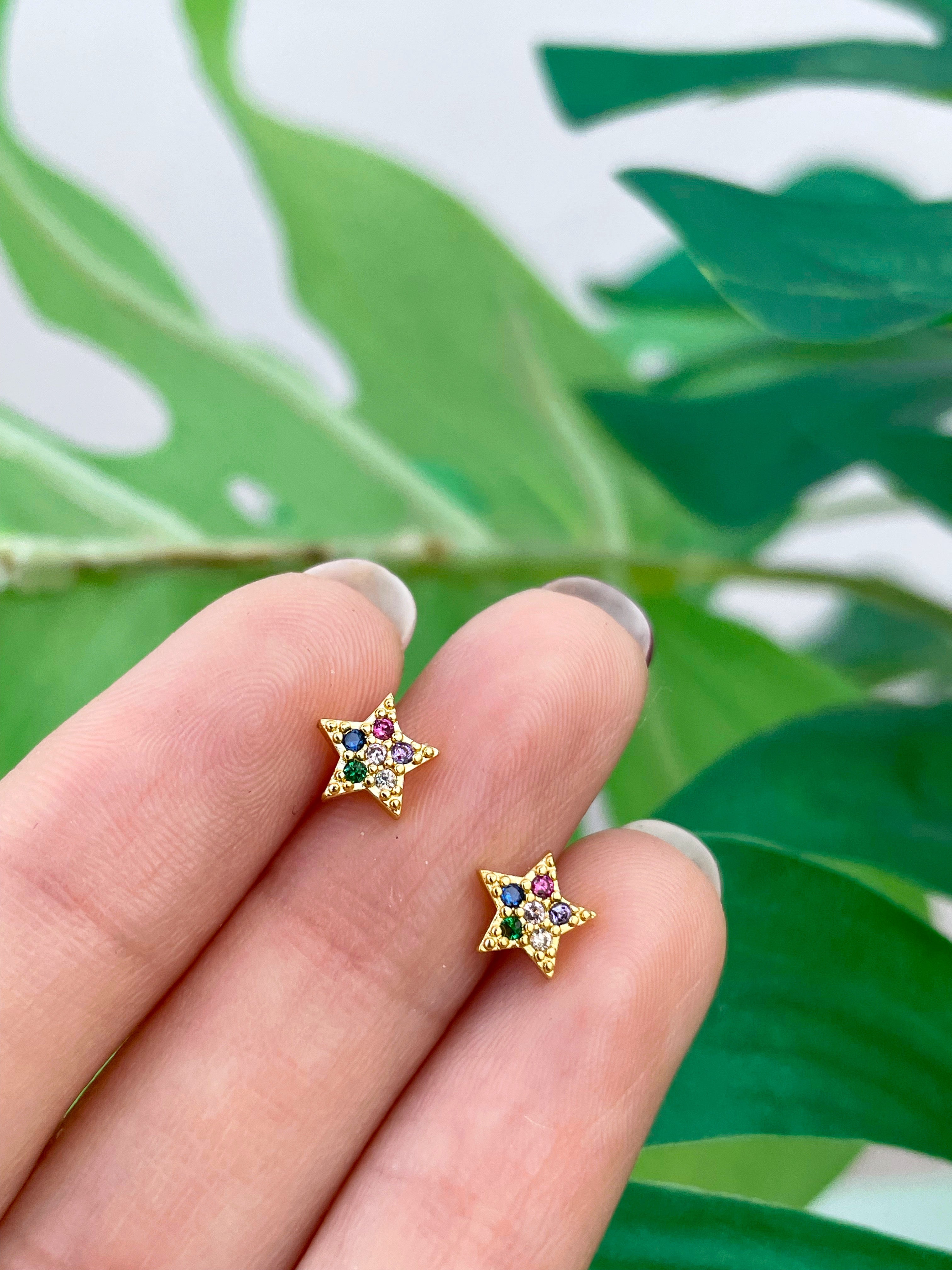 Mini estrella multicolor (unidad) Cierre plano