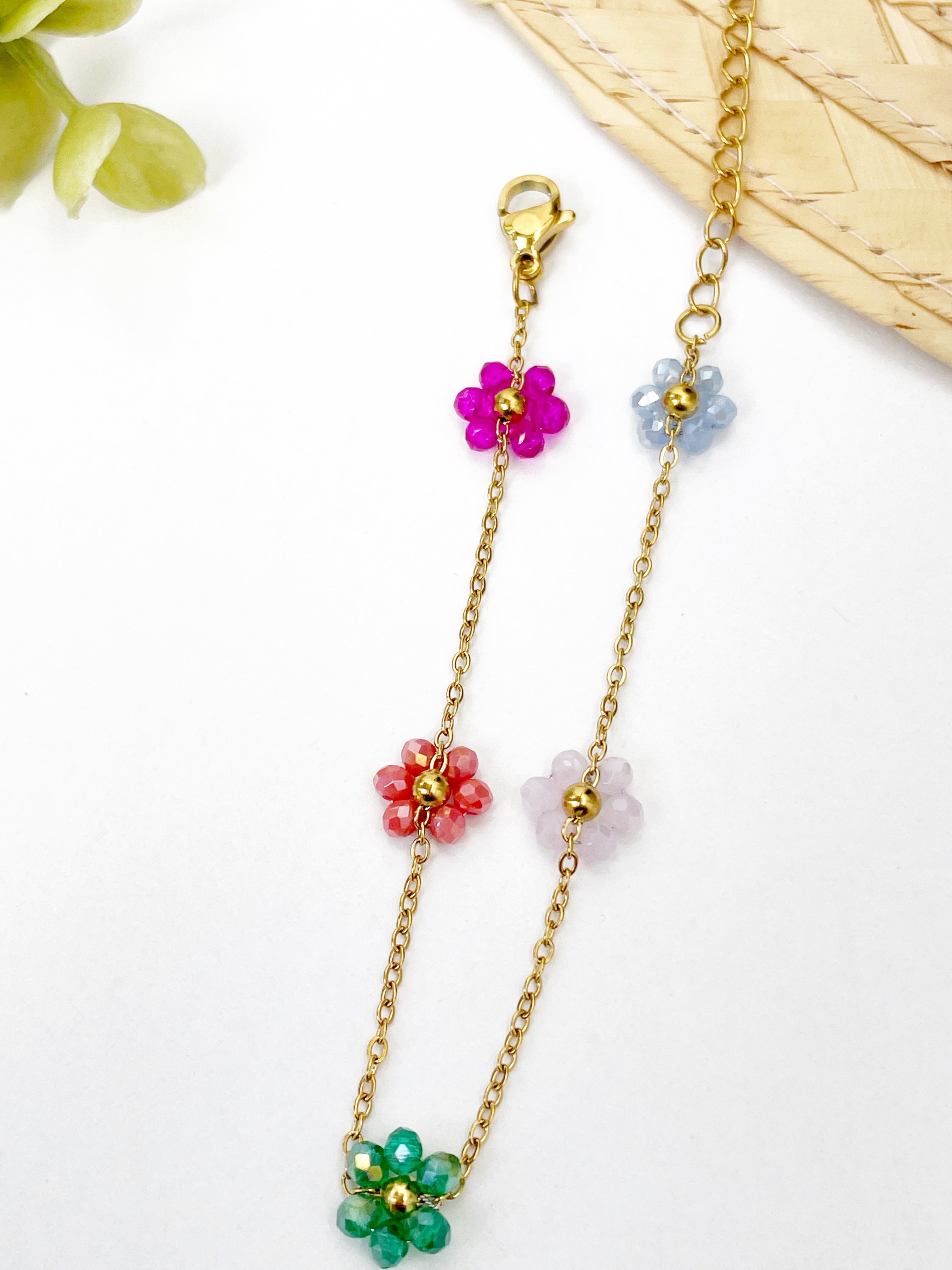 Pulsera Flor multicolor