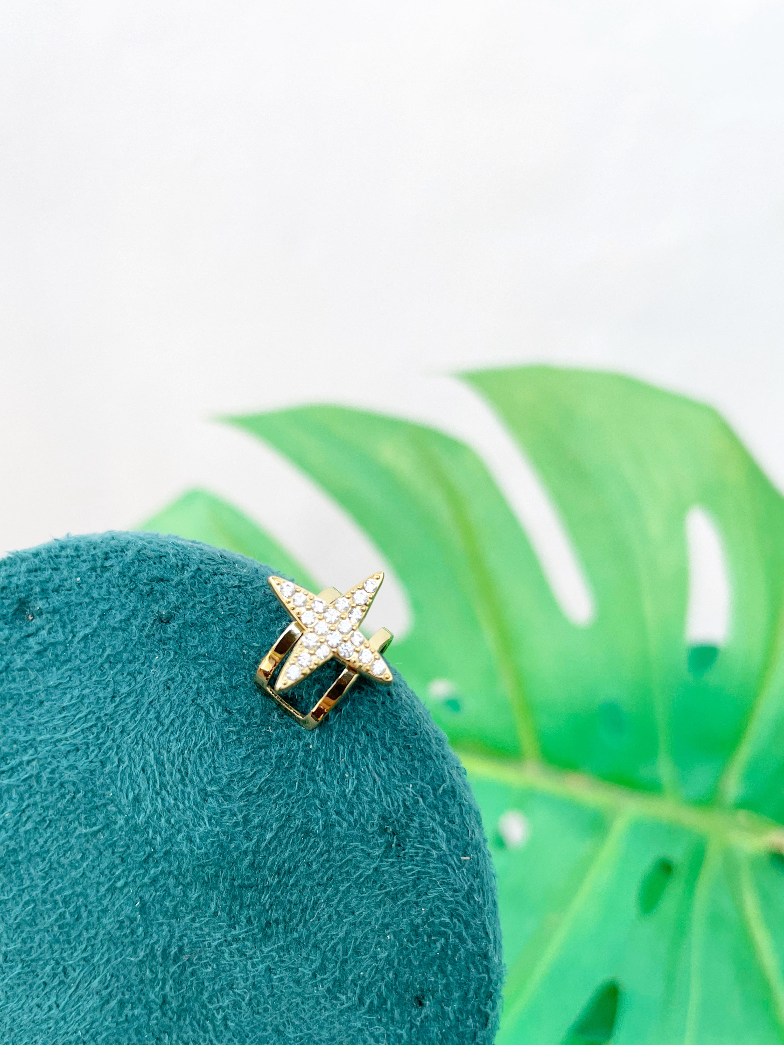 Earcuff estrella polar circonitas (unidad)