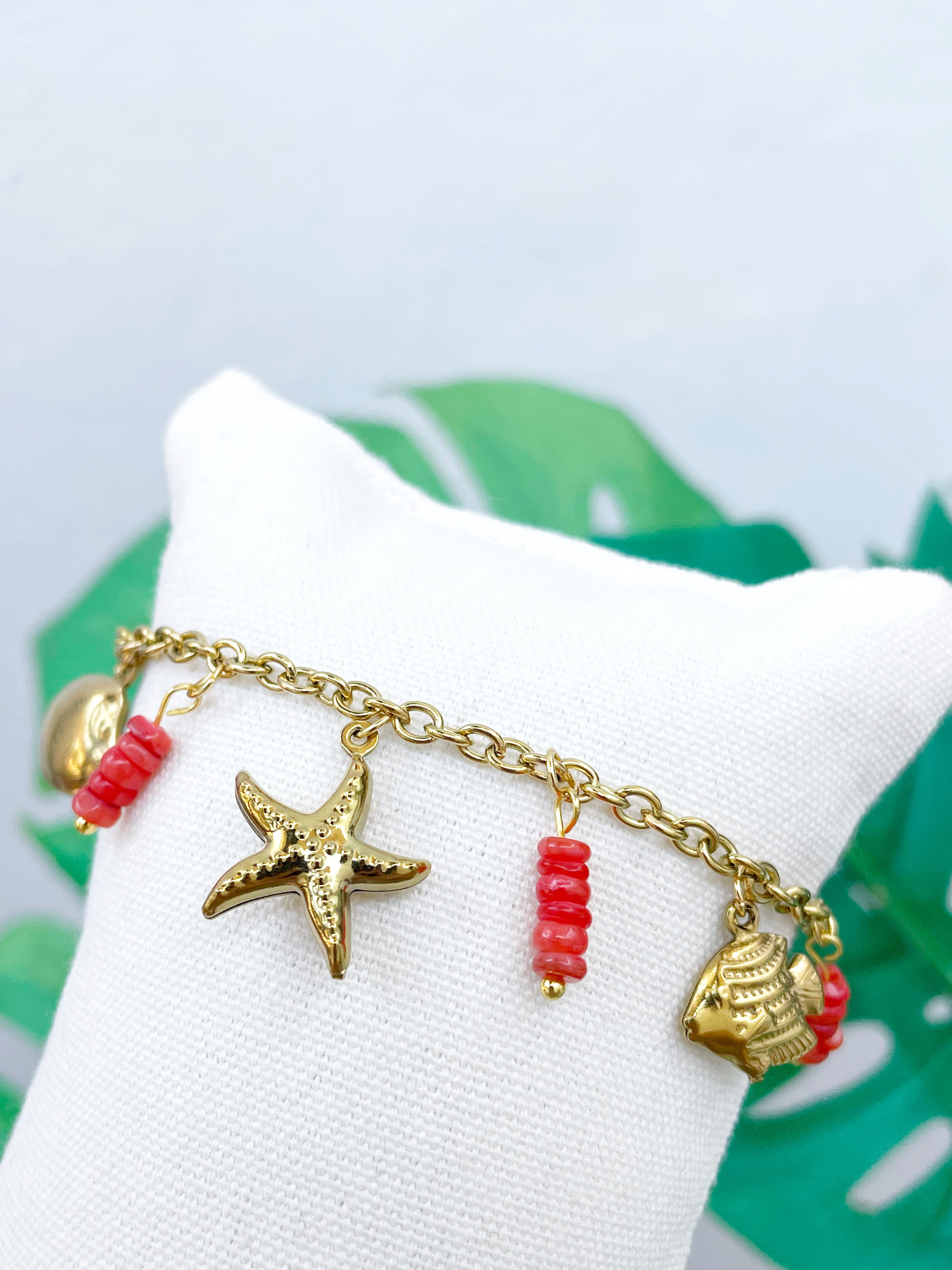 Pulsera coral