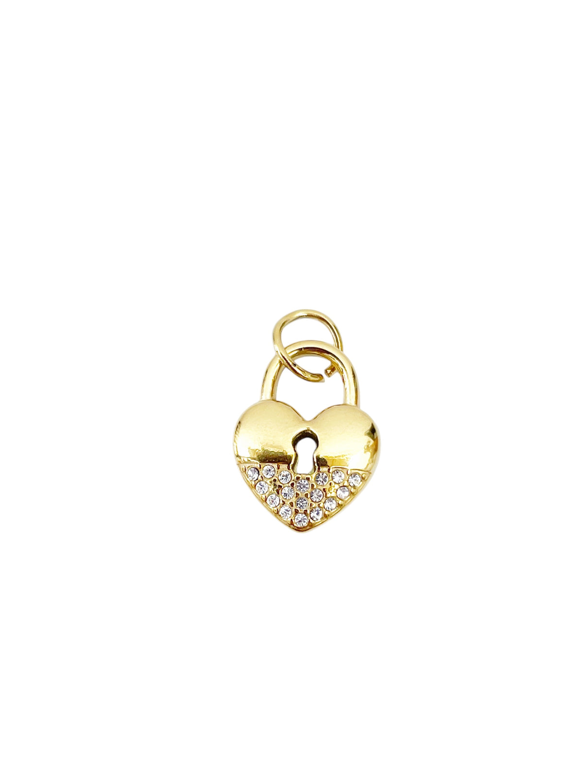 Charm corazón candado