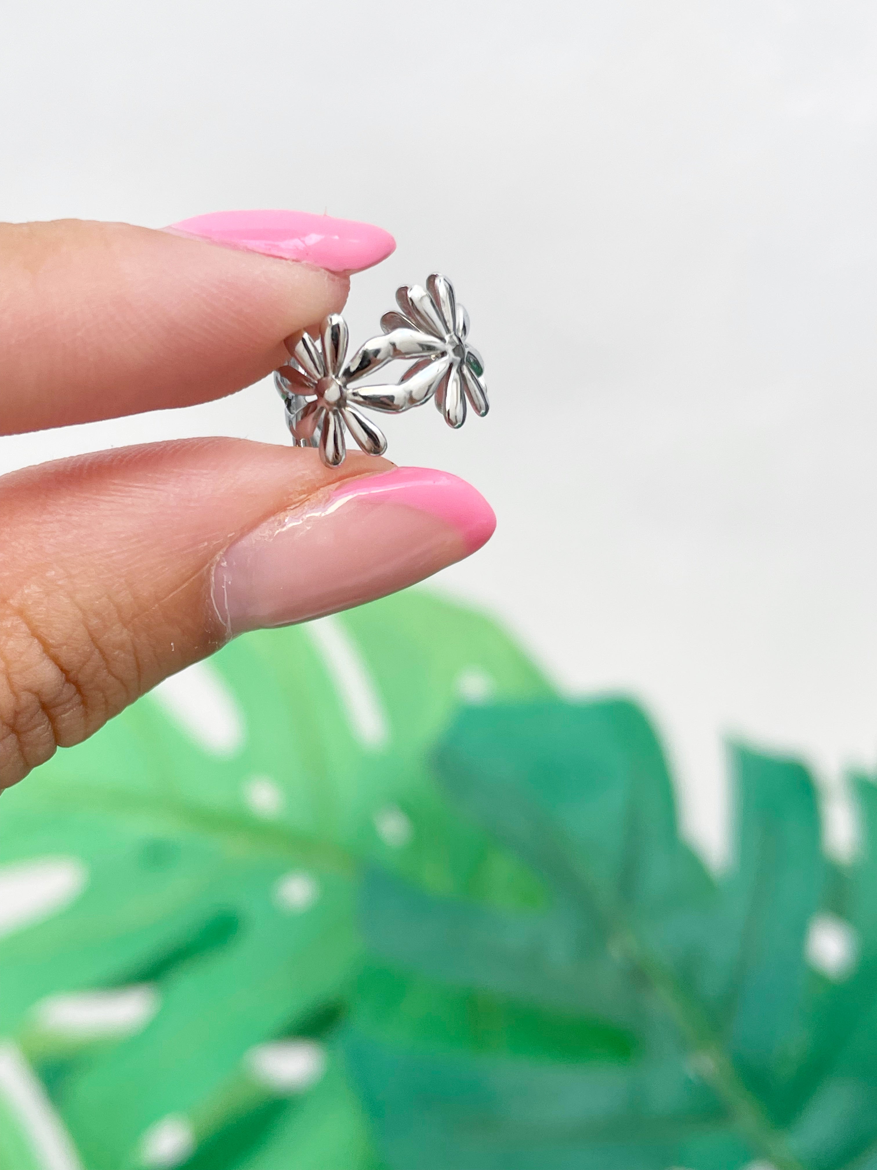 Earcuff margari plata (unidad)