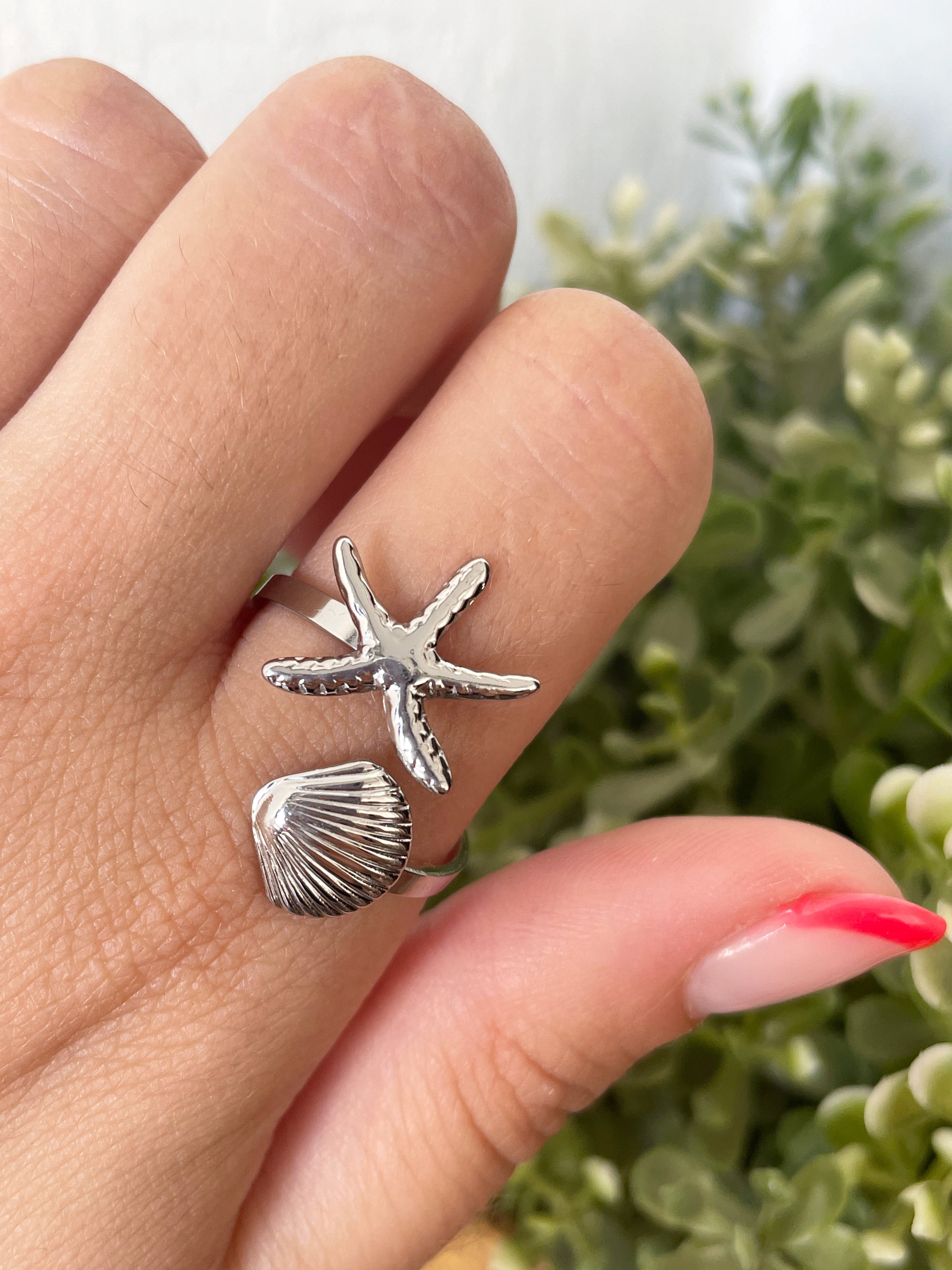 Concha y estrella plata