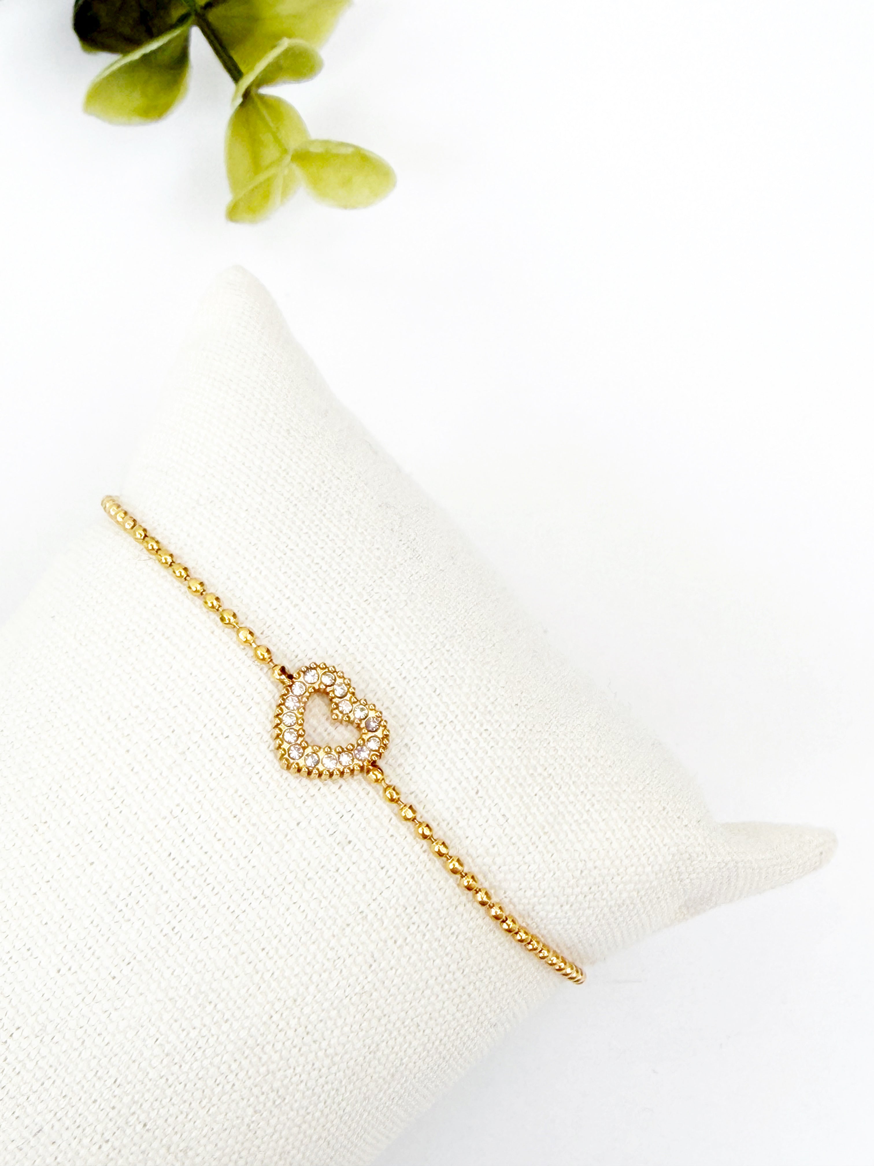 Pulsera corazón circonitas