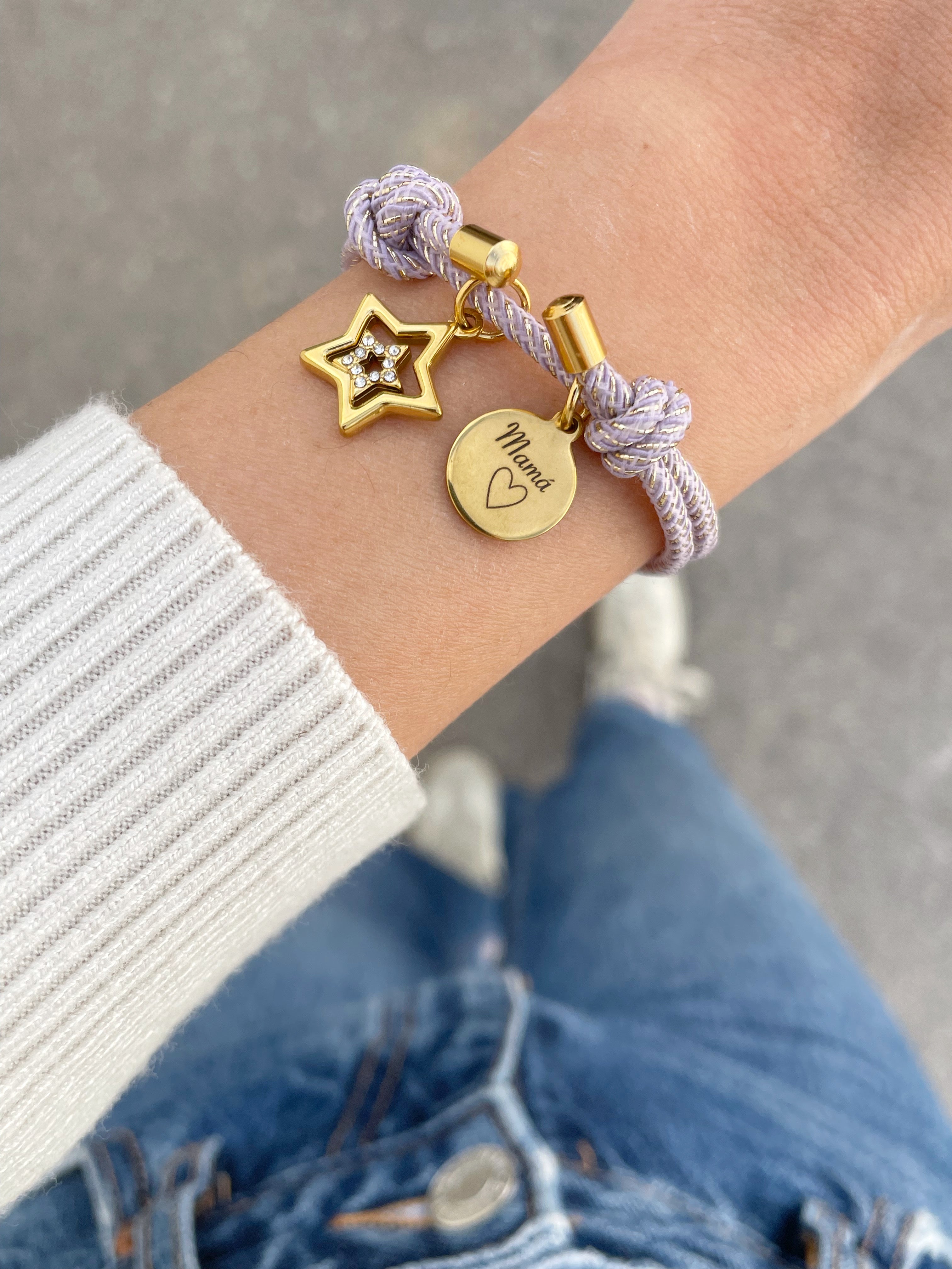 Pulsera Lilac (personalizable)