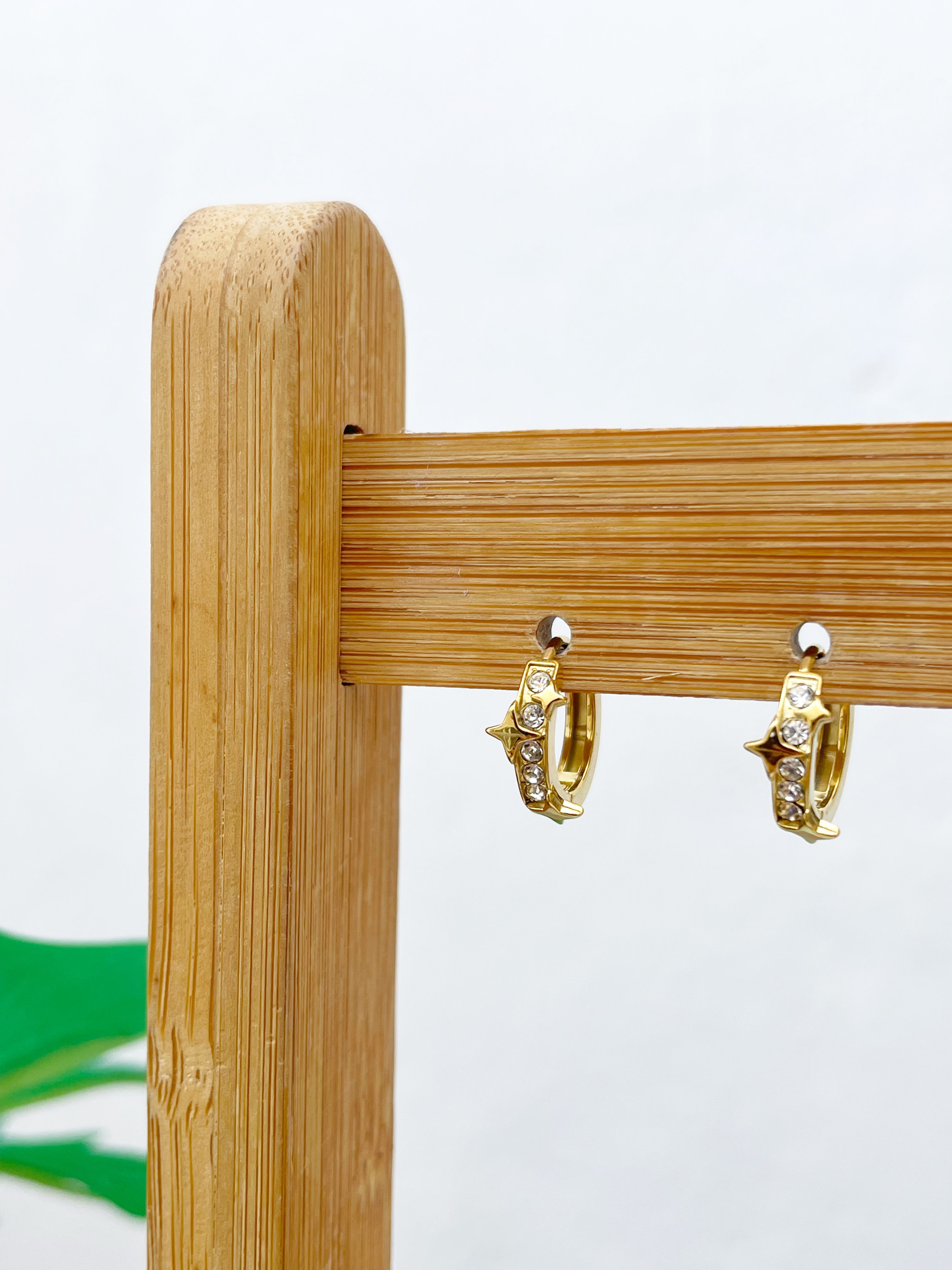 Aros estrellitas polares (par)