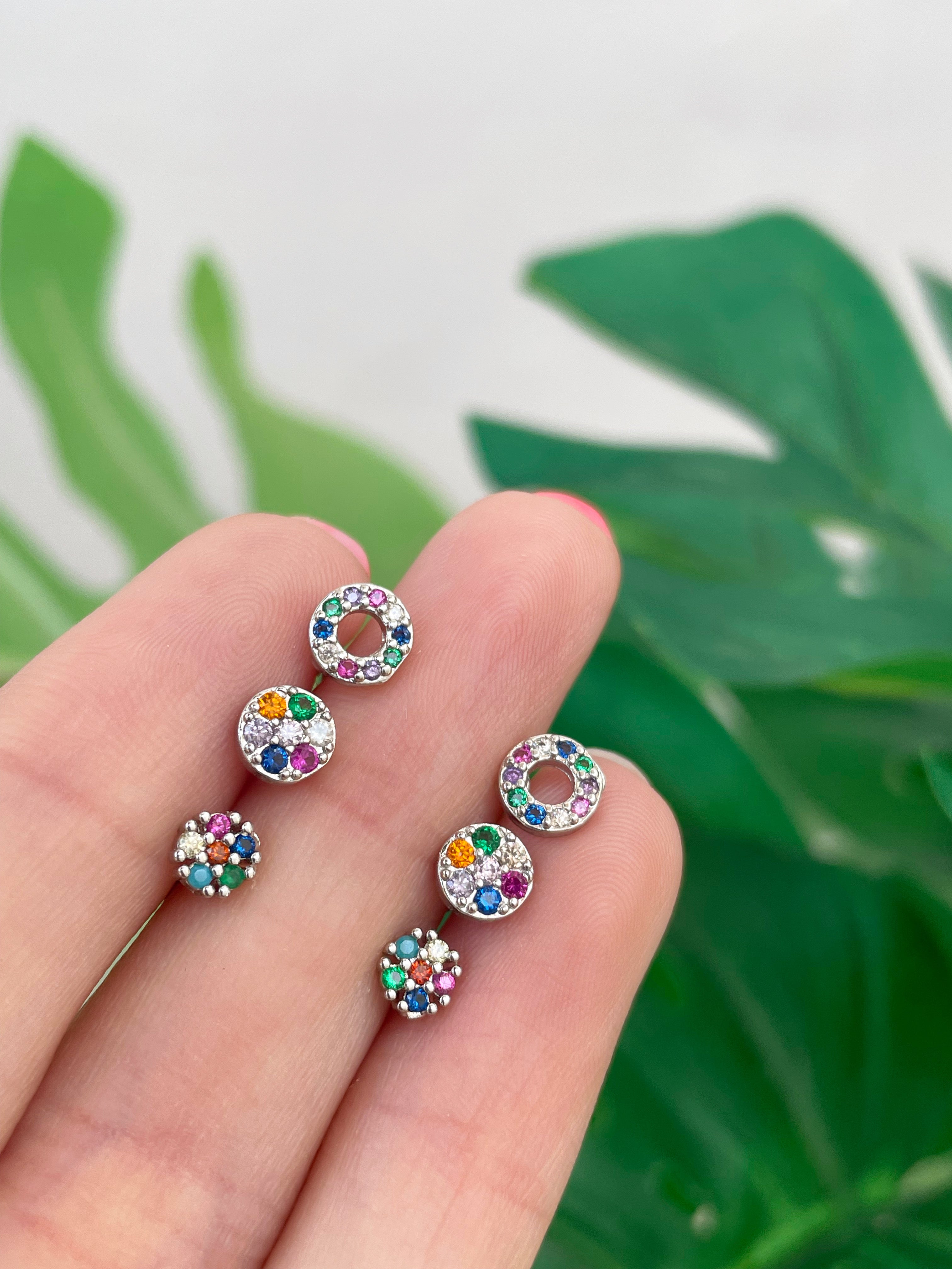 Mini Olivia plata (unidad) Cierre plano