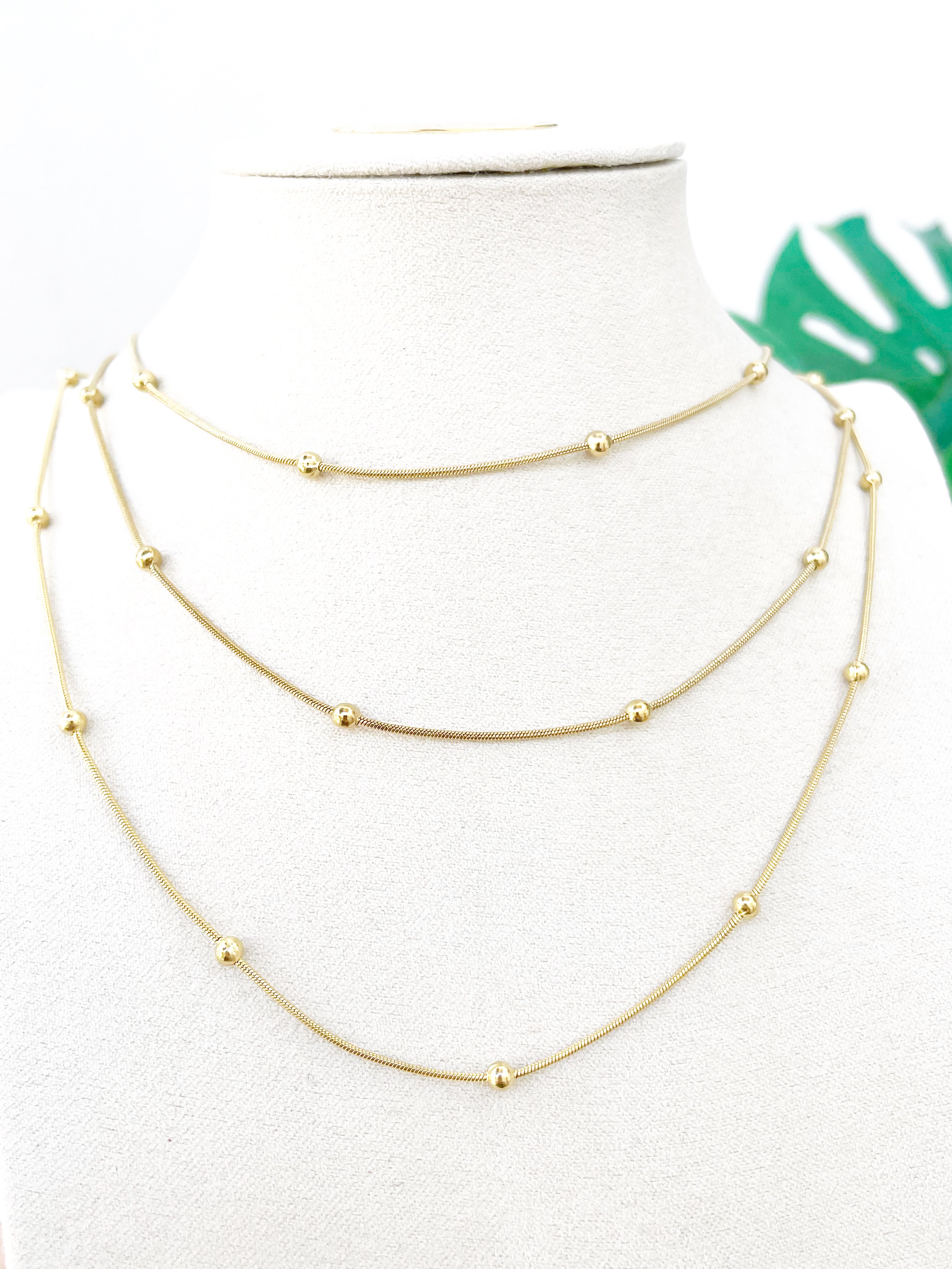 Triple cadena bolitas