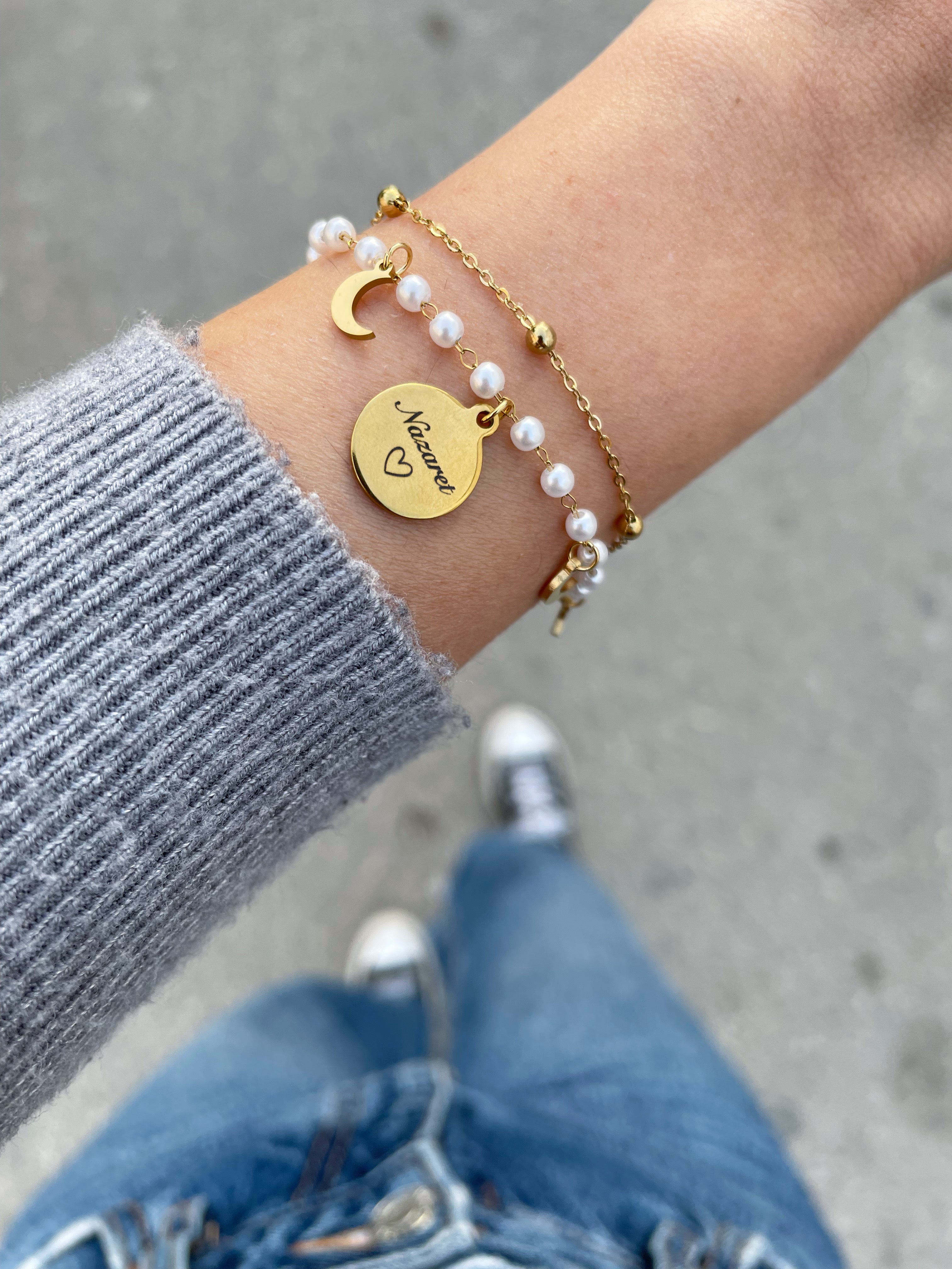 Pulsera perlitas (personalizable)