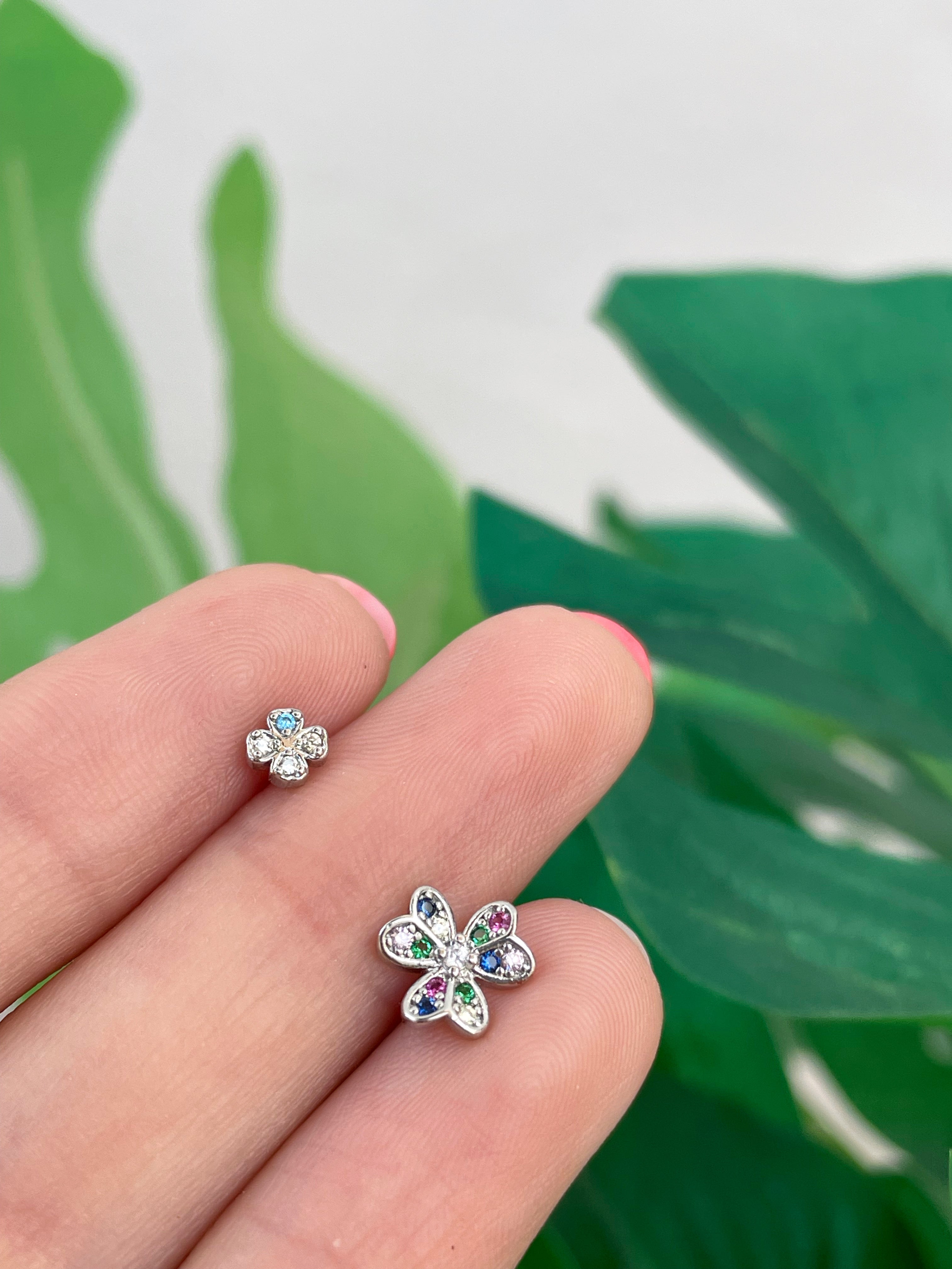 Mini trébol plata (unidad) Cierre plano