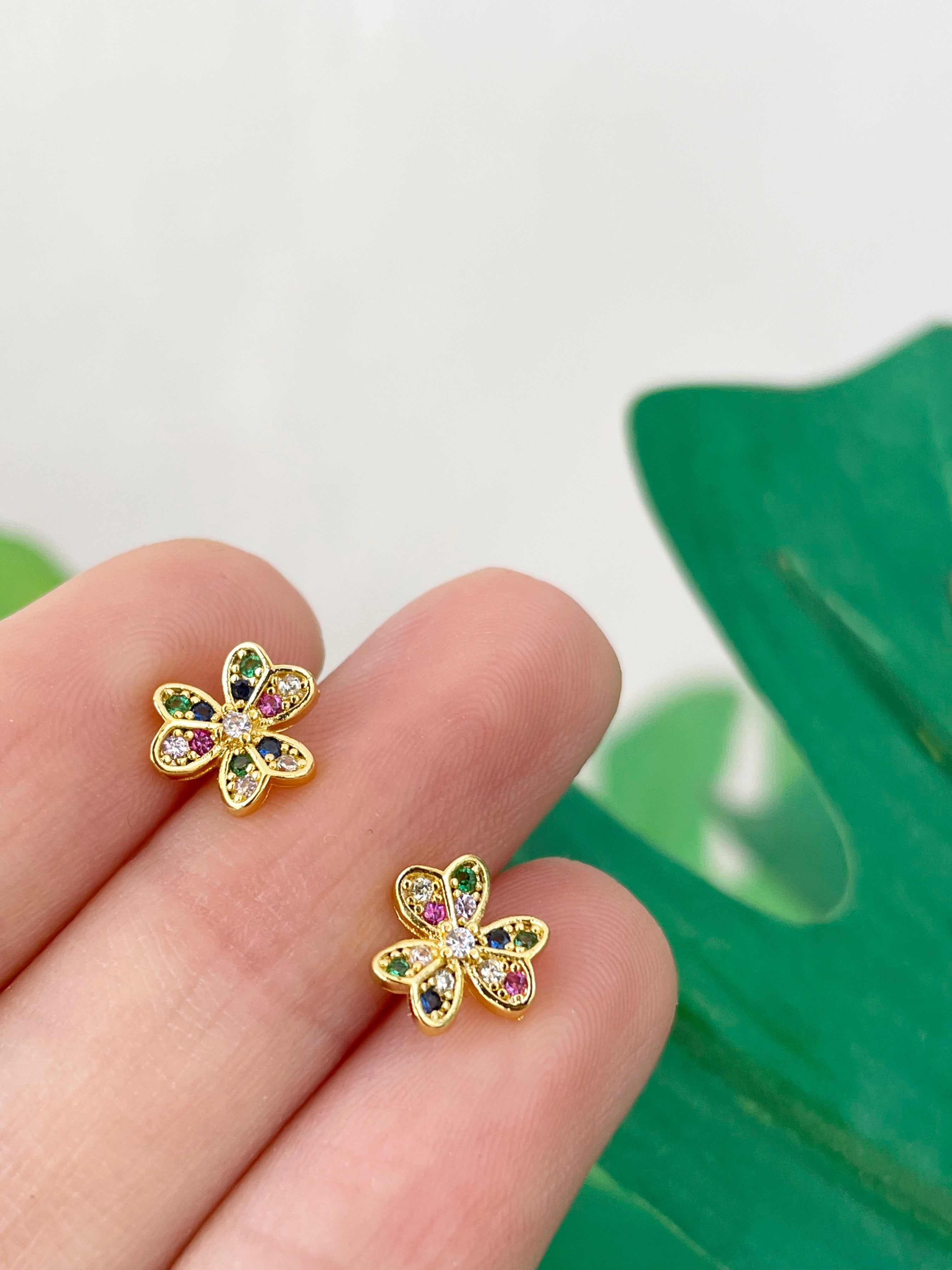 Mini trébol multicolor (unidad) Cierre plano