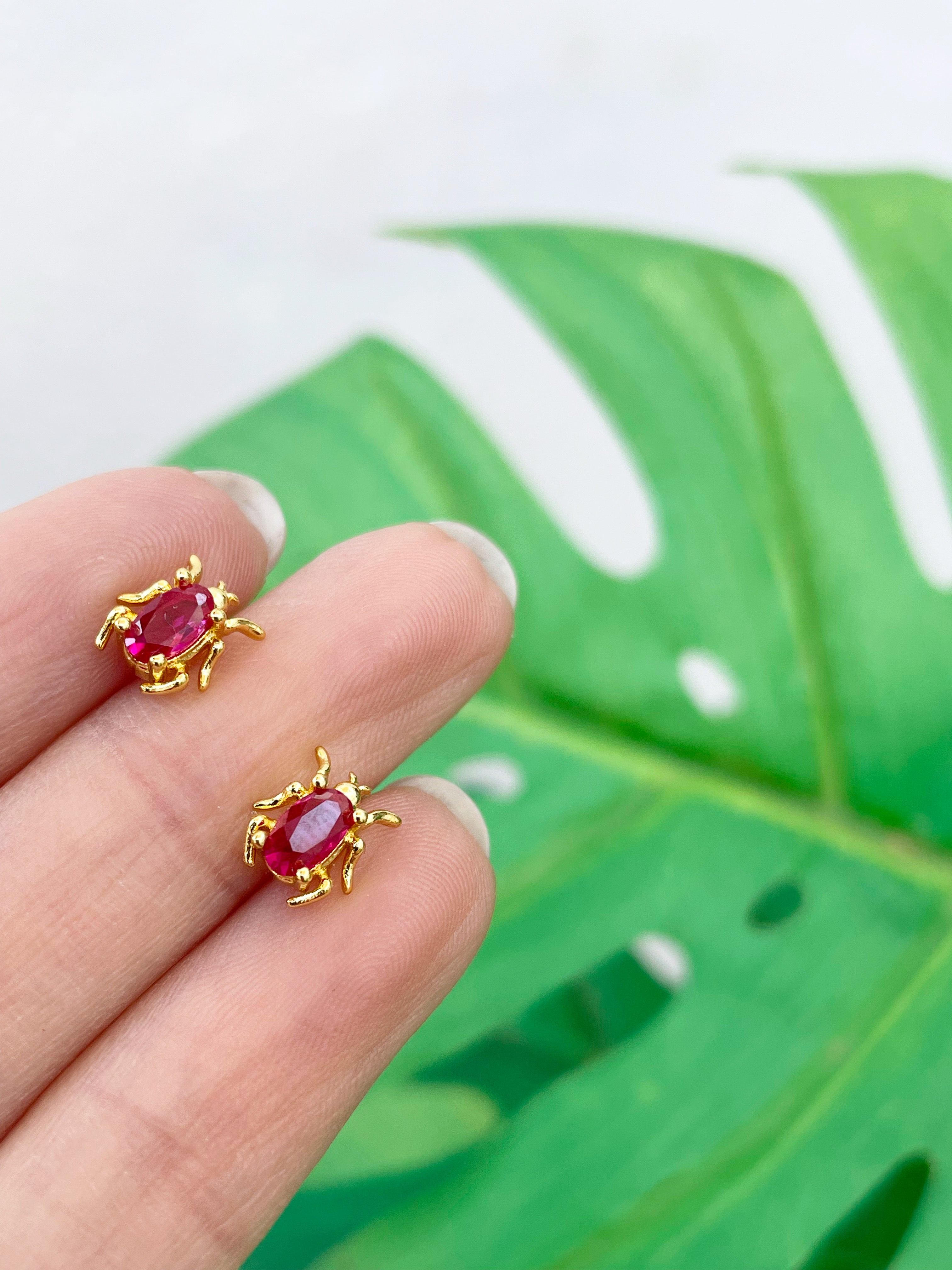 Mini escarabajo fucsia (unidad) Cierre plano