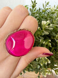 Maxi anillo fucsia
