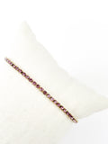 Pulsera circonitas lila/rosita