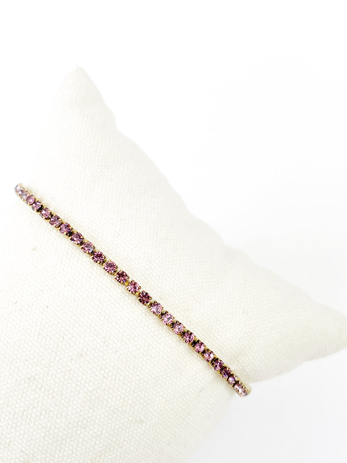 Pulsera circonitas lila/rosita