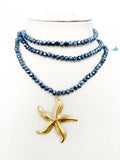 Estrella de mar azul marino