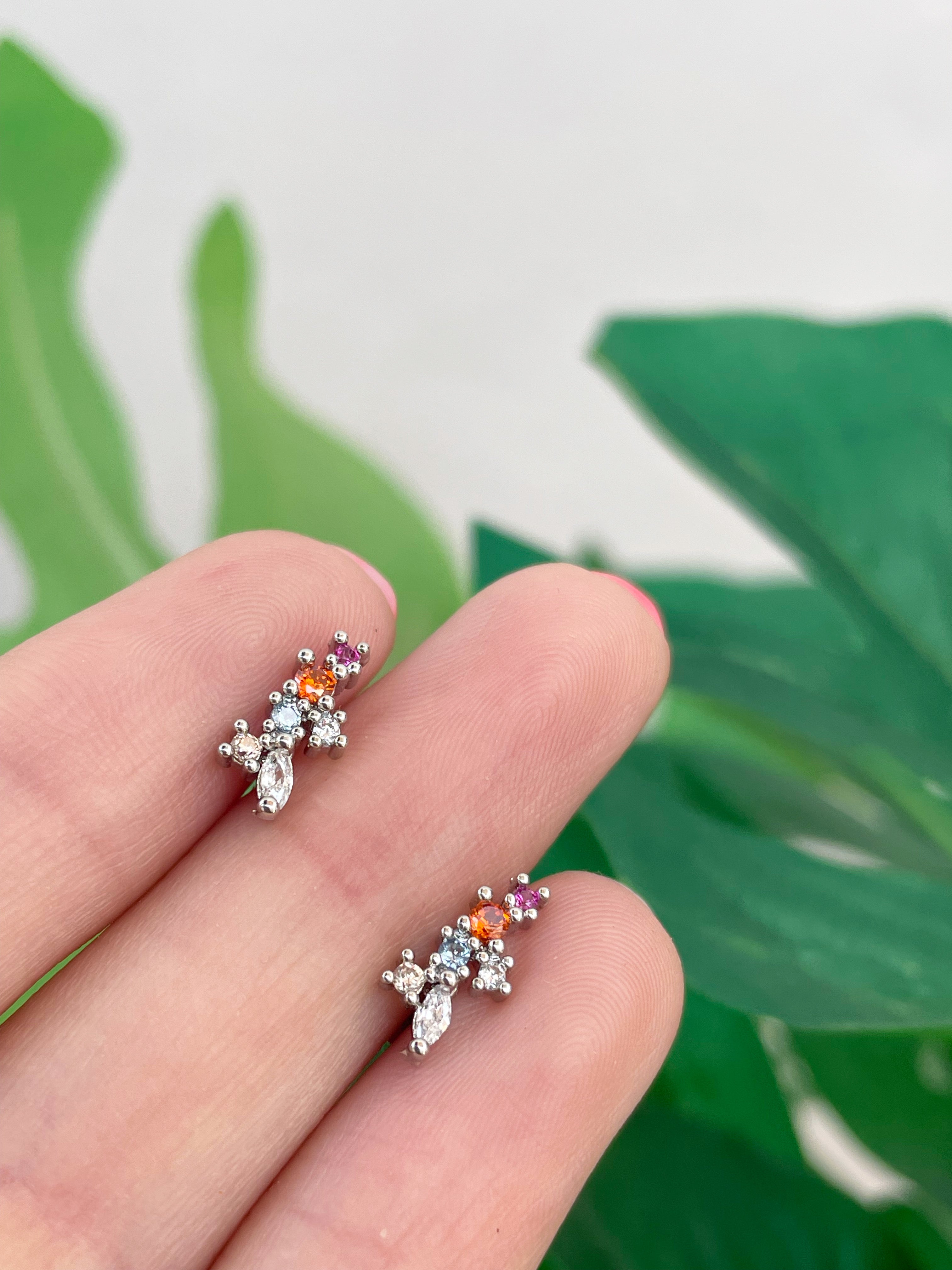 Mini Alba plata (unidad) Cierre plano