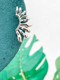 Earcuff medio sol plata