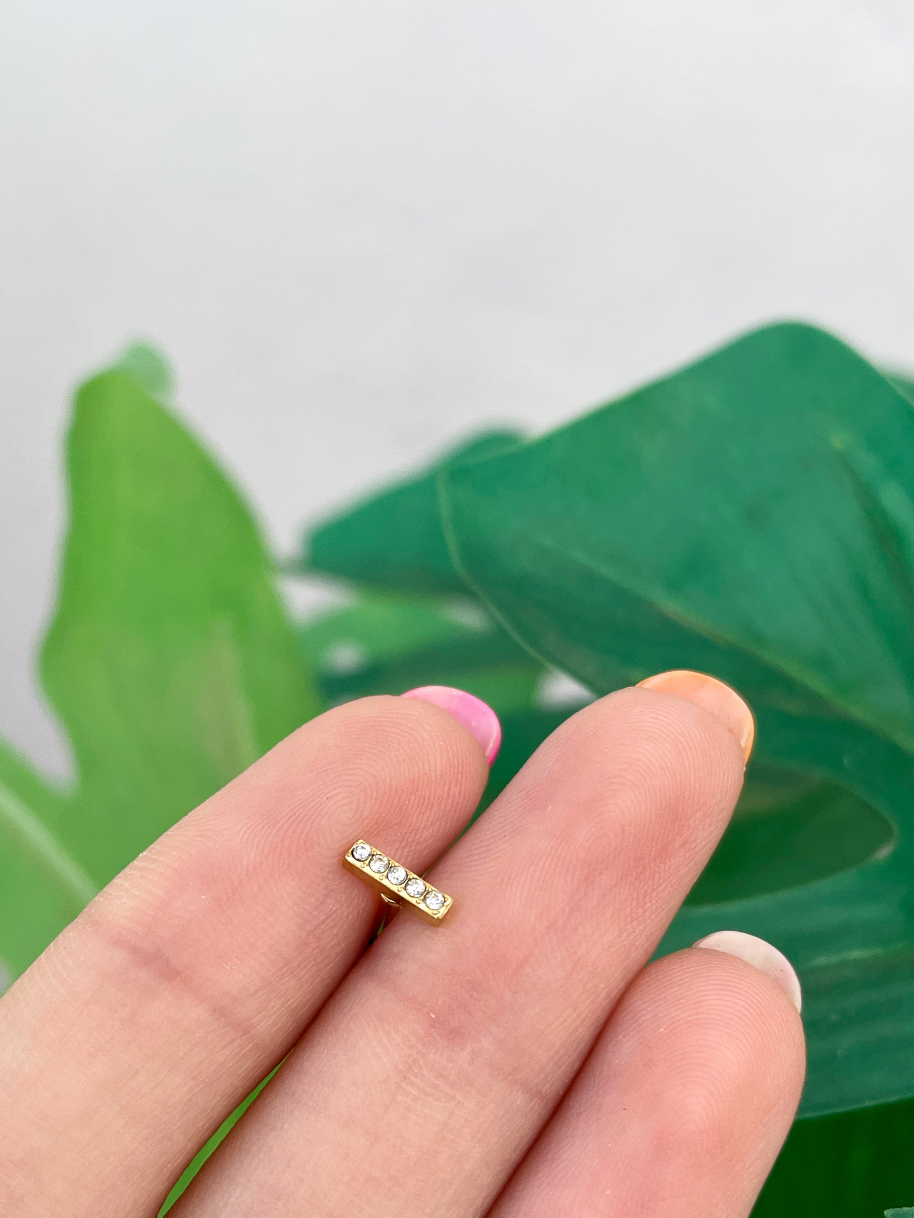 Piercing palito (unidad) Cierre bola