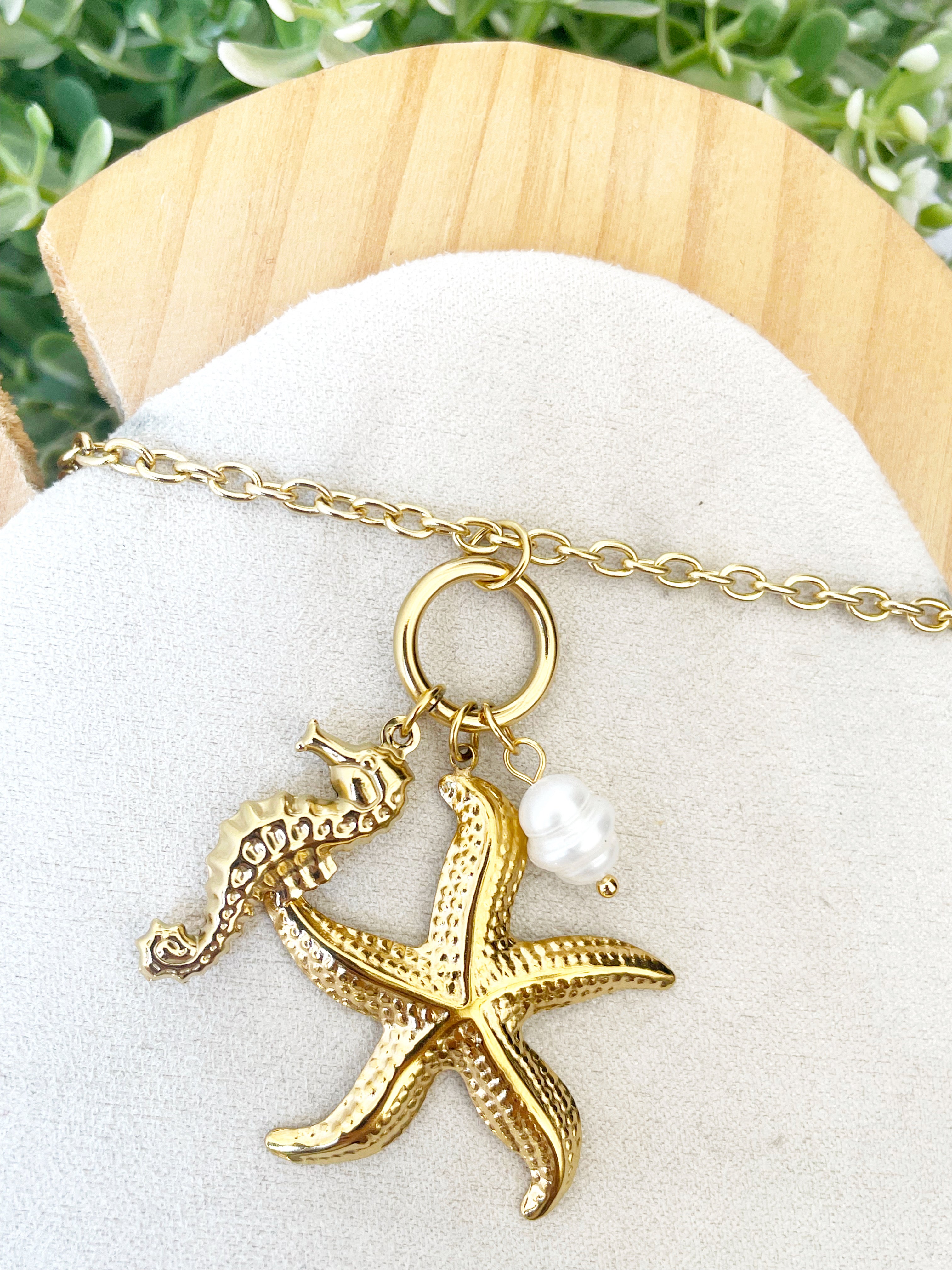 Estrella de mar y perla