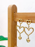 Tres corazones (par)