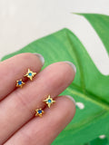 Mini estrellitas azul (unidad) Cierre plano