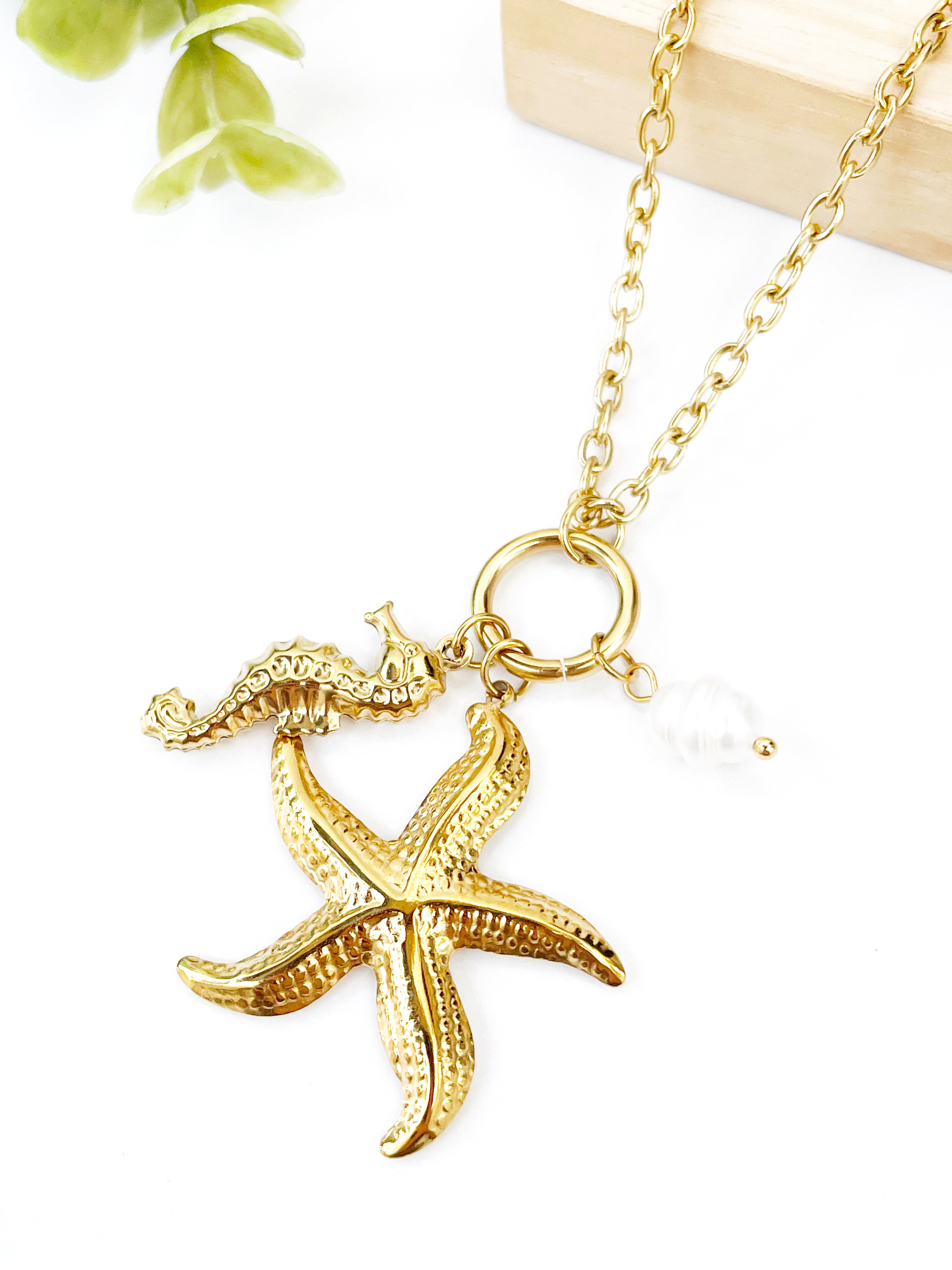Estrella de mar y perla