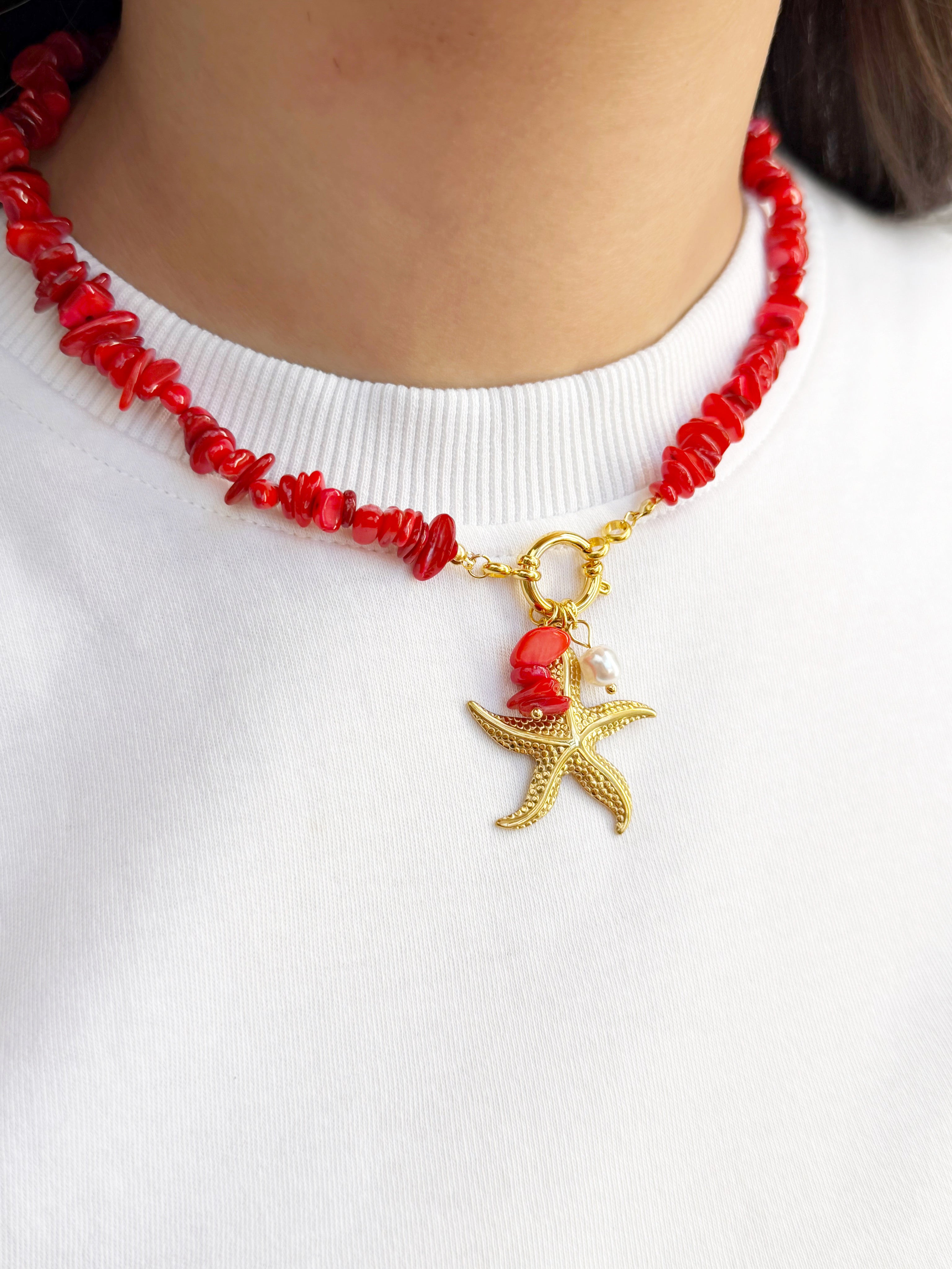 Coral y estrella de mar