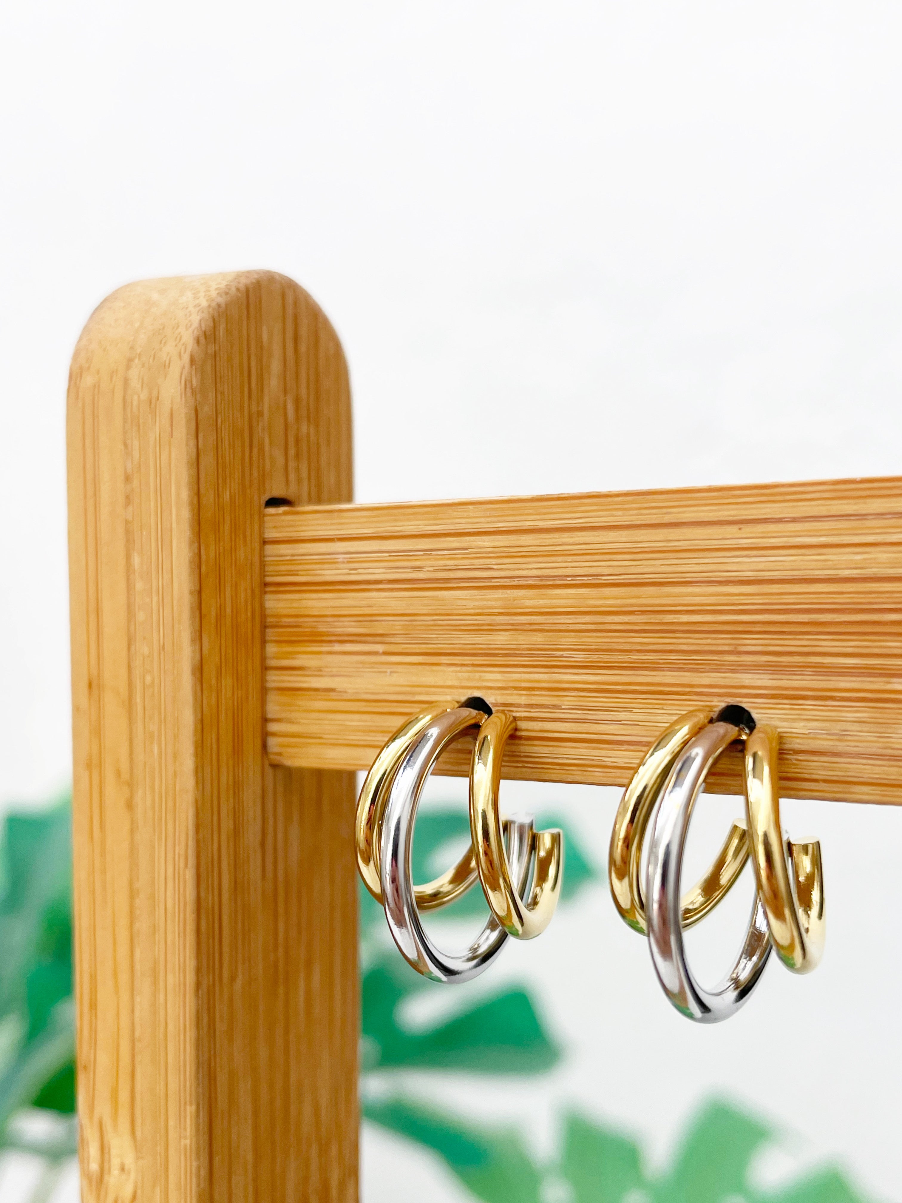 Aros triples bicolor (par)