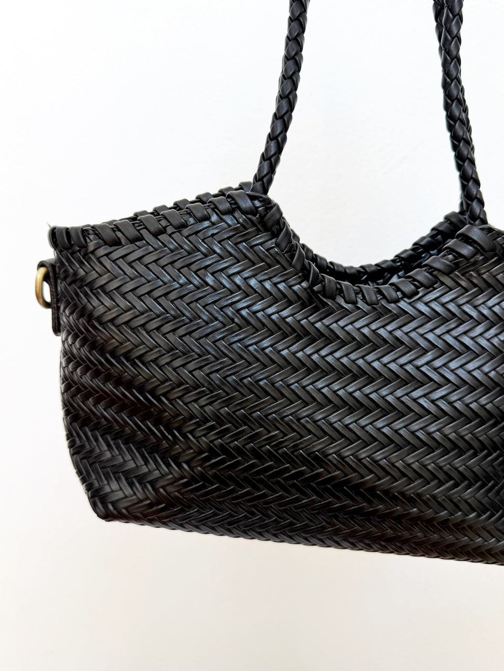 Bolso trenzado negro