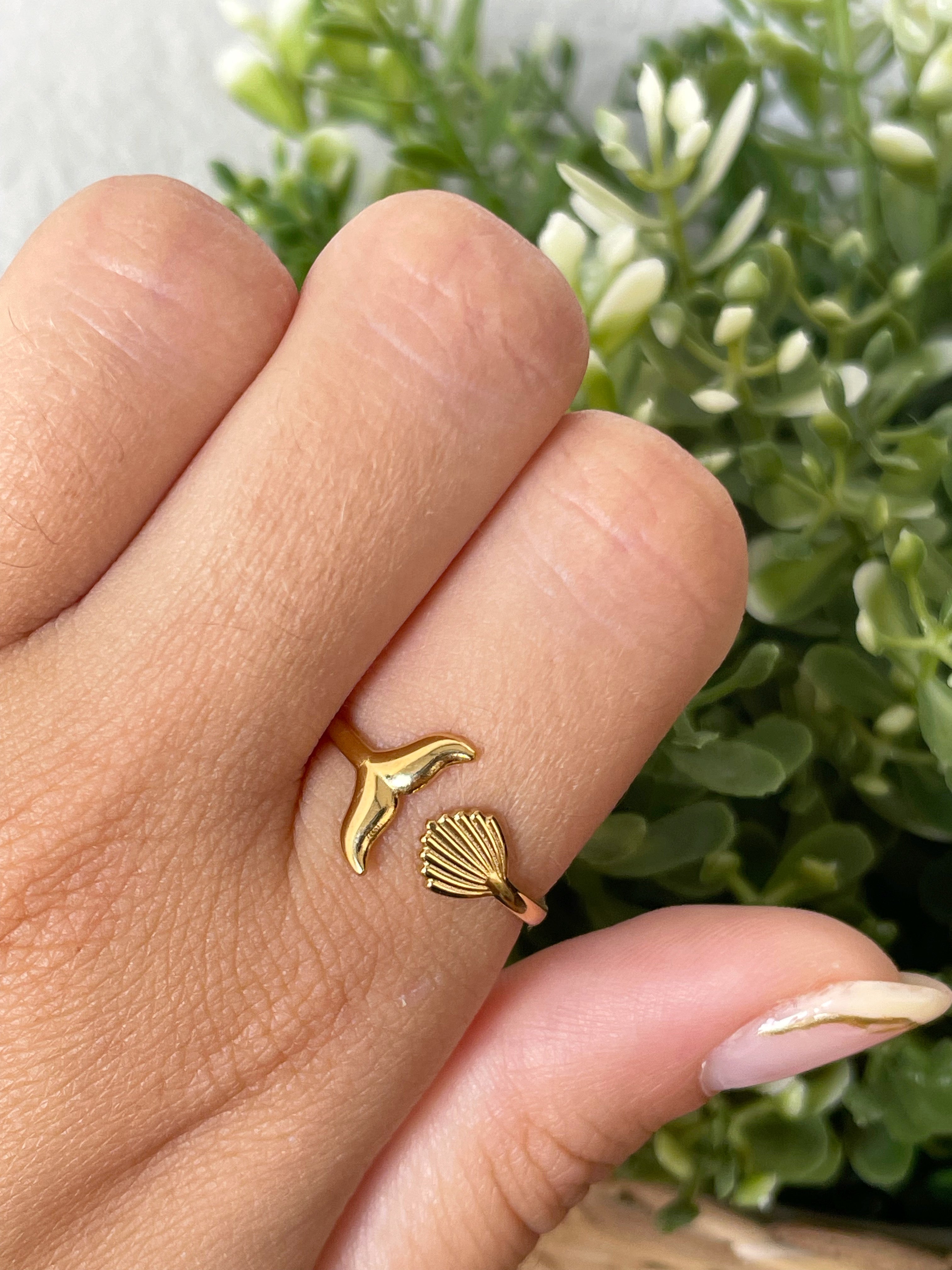 Cola de ballena y concha