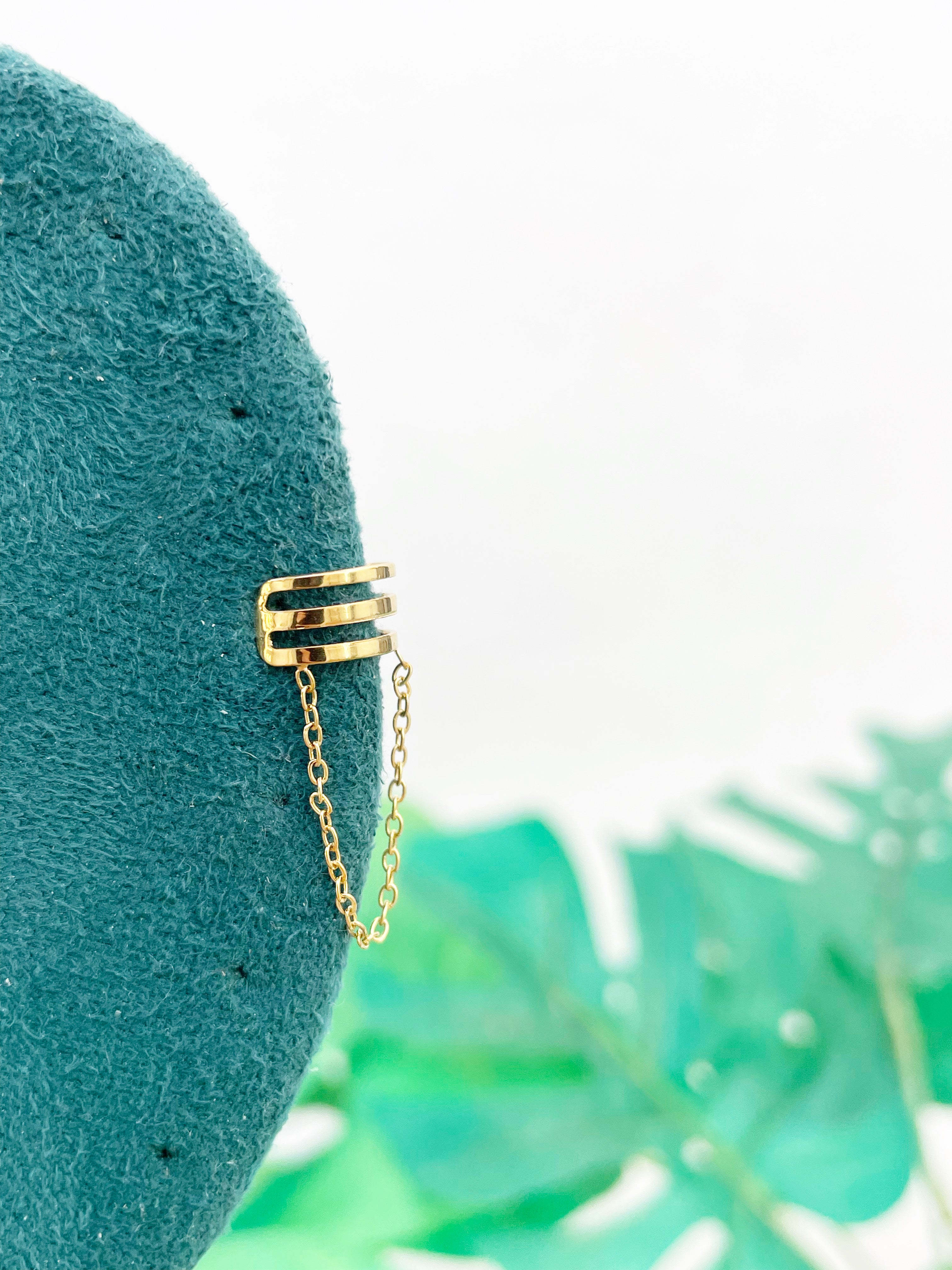 Earcuff triple cadena (unidad)