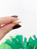 Earcuff doble bolitas