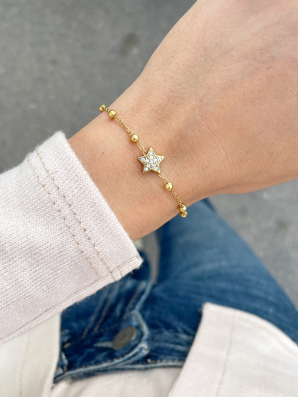 Pulsera estrella circonitas
